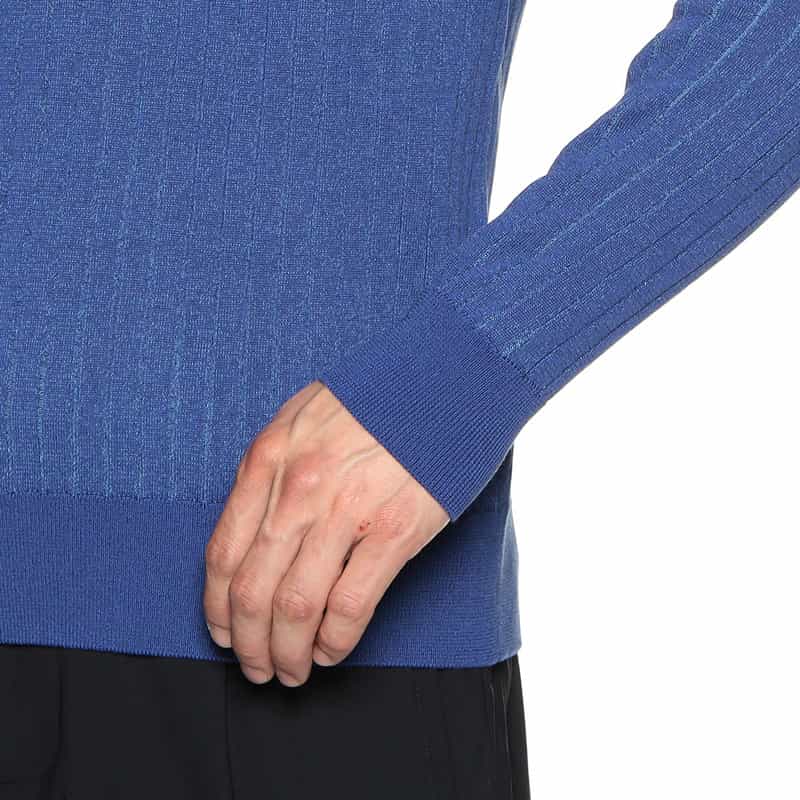 BARNEYS NEW YORK クルーネックニットプルオーバー BLUE