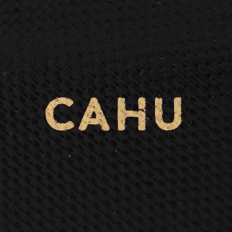 CAHU PVCジップPCケース BLACK