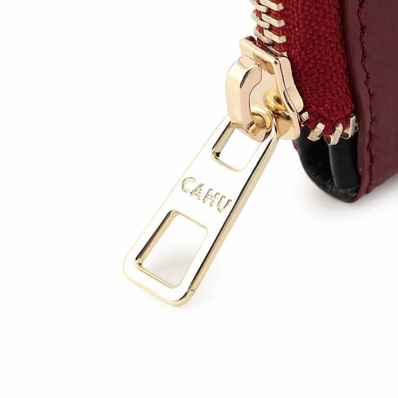 CAHU PVCジップPCケース WINE