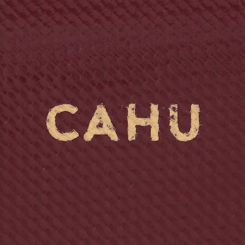 CAHU PVCジップPCケース WINE