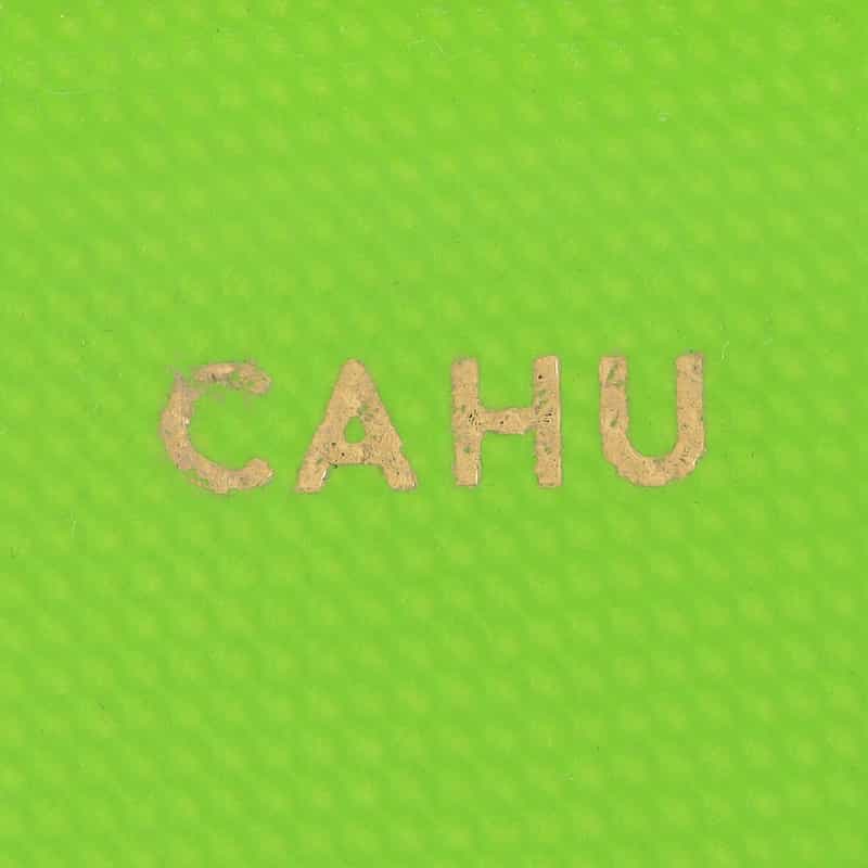CAHU PVCジップPCケース GREEN