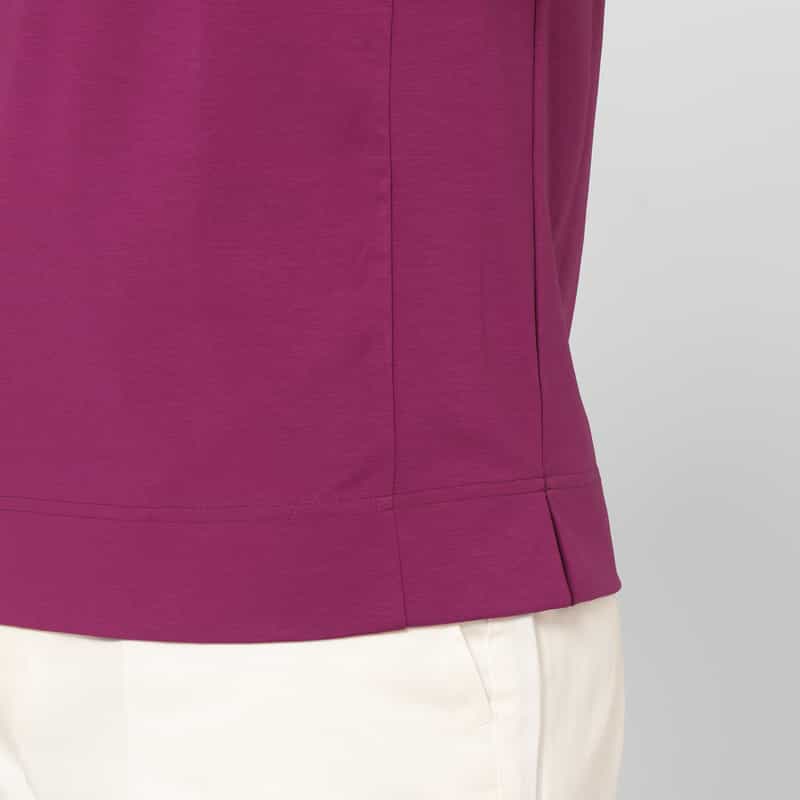 BARNEYS NEW YORK ドライ素材スロープネックTシャツ CORAL