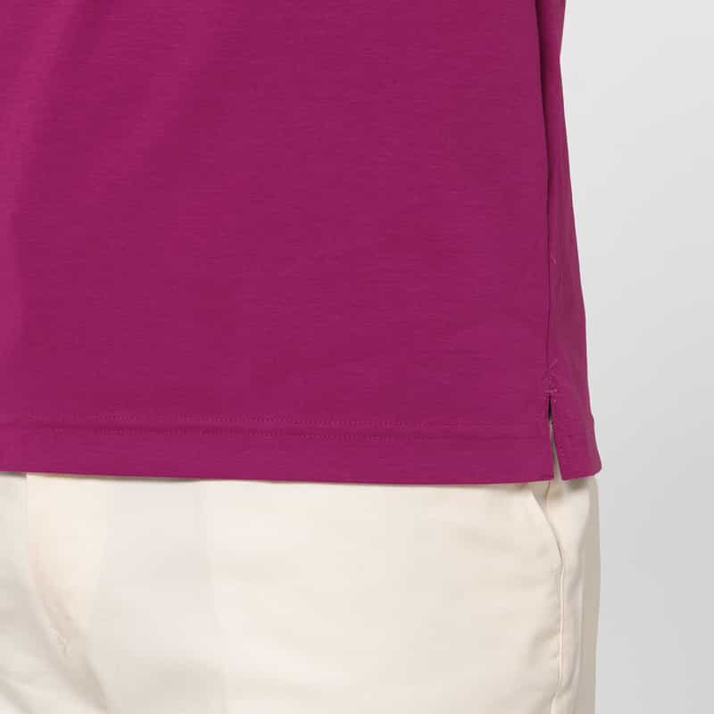 BARNEYS NEW YORK ドライ素材ボタンダウンポロシャツ CORAL