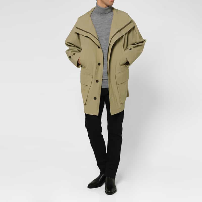 BARNEYS NEW YORK オーバーフィットマウンテンパーカー BEIGE
