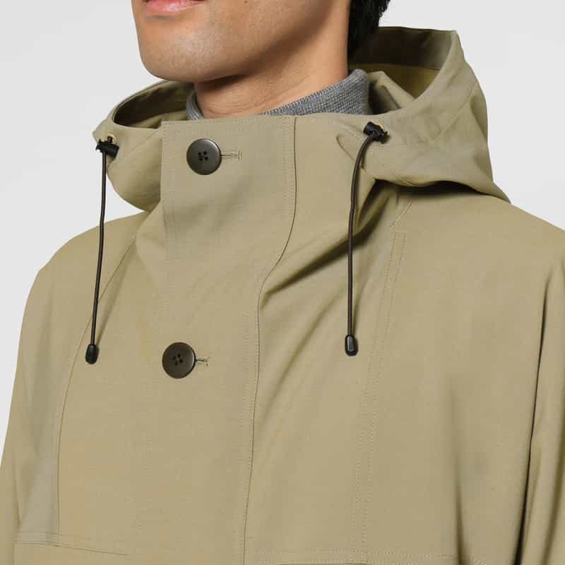 BARNEYS NEW YORK オーバーフィットマウンテンパーカー BEIGE