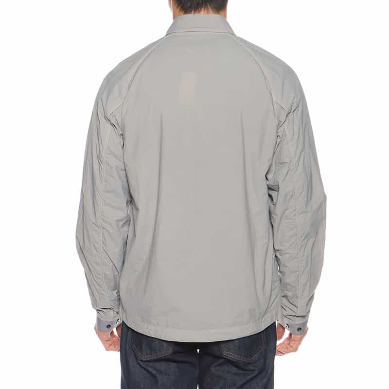 BARNEYS NEW YORK ナイロン ガーメンドダイ シャツブルゾン GRAY