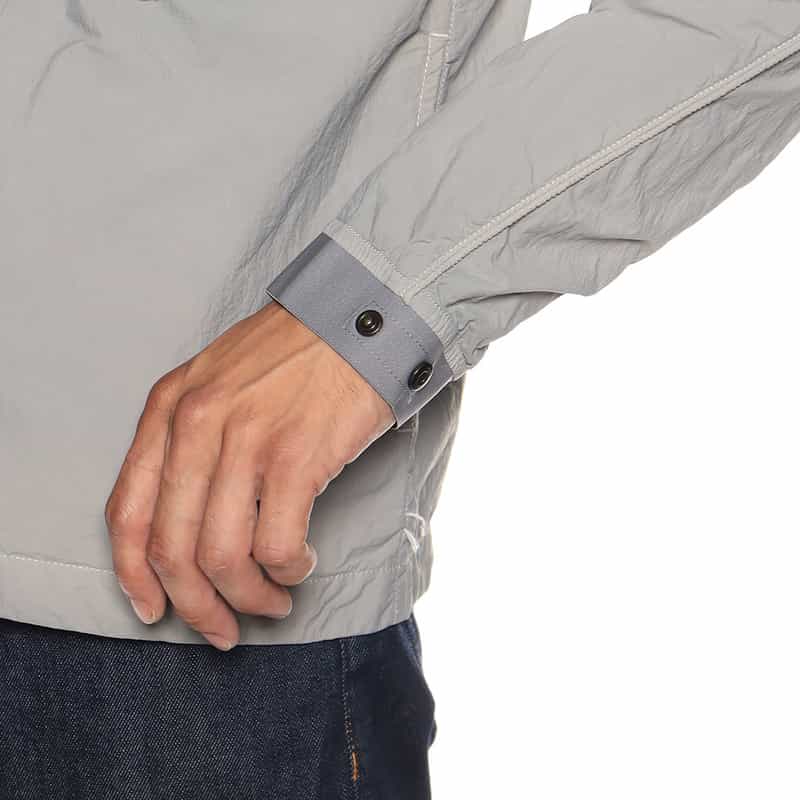 BARNEYS NEW YORK ナイロン ガーメンドダイ シャツブルゾン GRAY