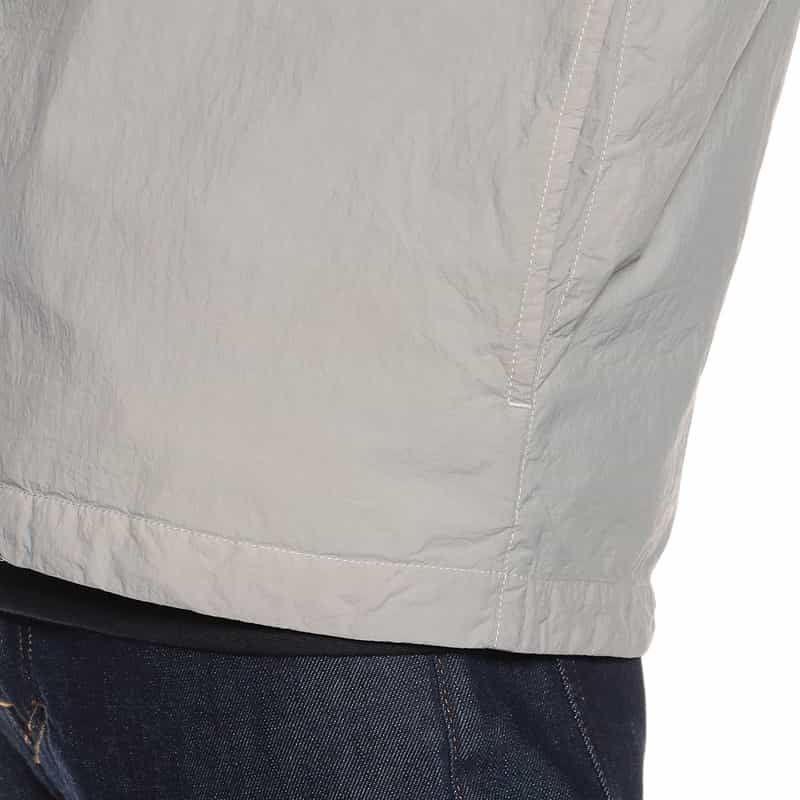 BARNEYS NEW YORK ナイロン ガーメンドダイ シャツブルゾン GRAY