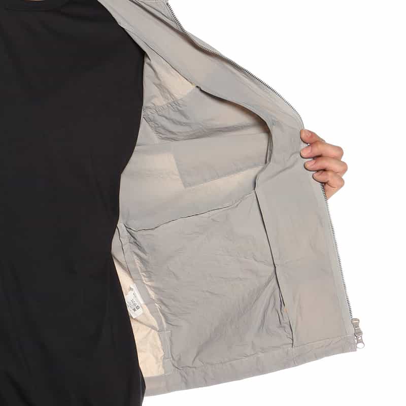 BARNEYS NEW YORK ナイロン ガーメンドダイ シャツブルゾン GRAY