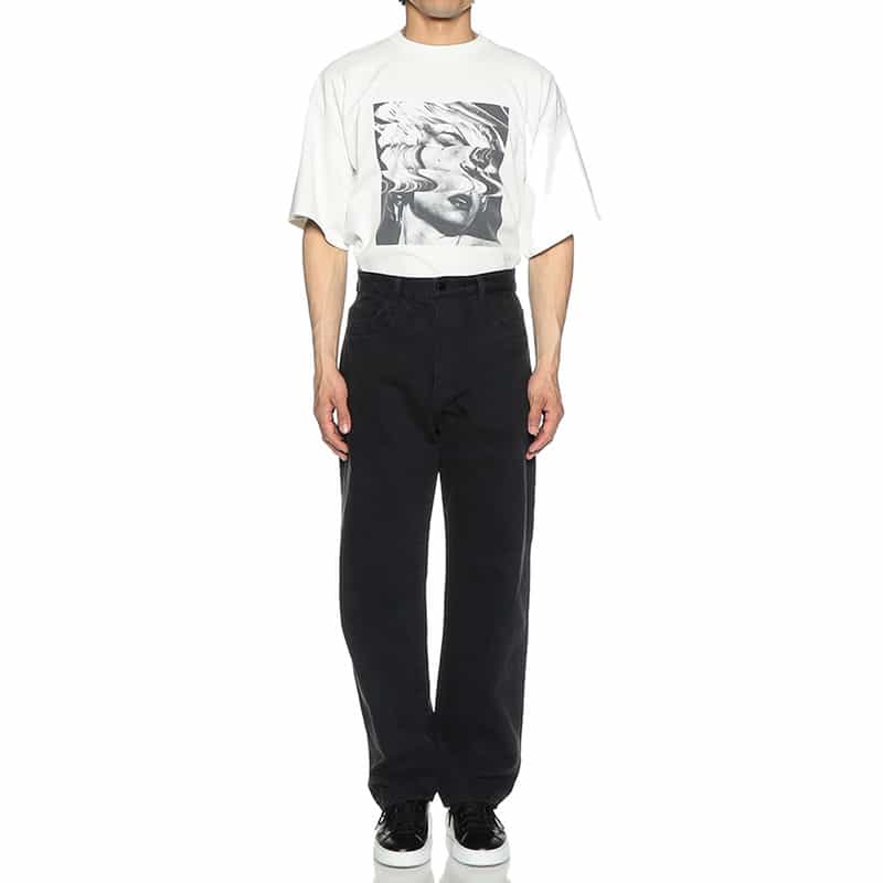 FORSOMEONE 5ポケットデニムパンツ BLACK