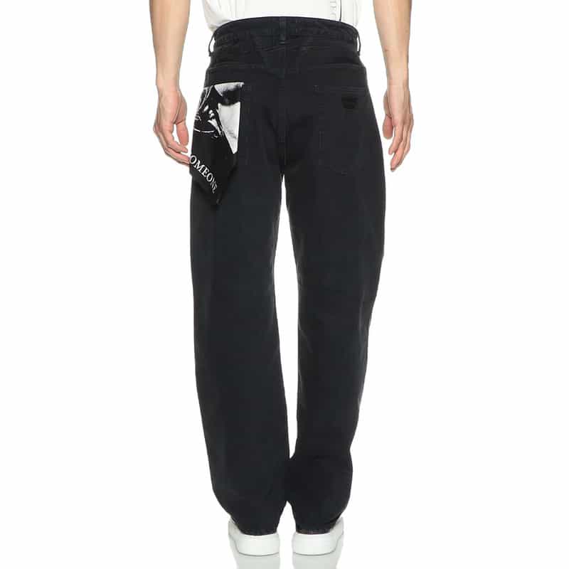 FORSOMEONE 5ポケットデニムパンツ BLACK