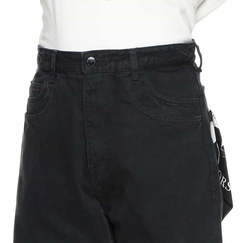 FORSOMEONE 5ポケットデニムパンツ BLACK