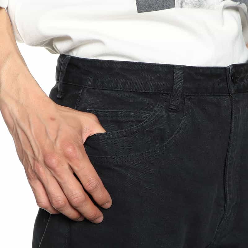 FORSOMEONE 5ポケットデニムパンツ BLACK