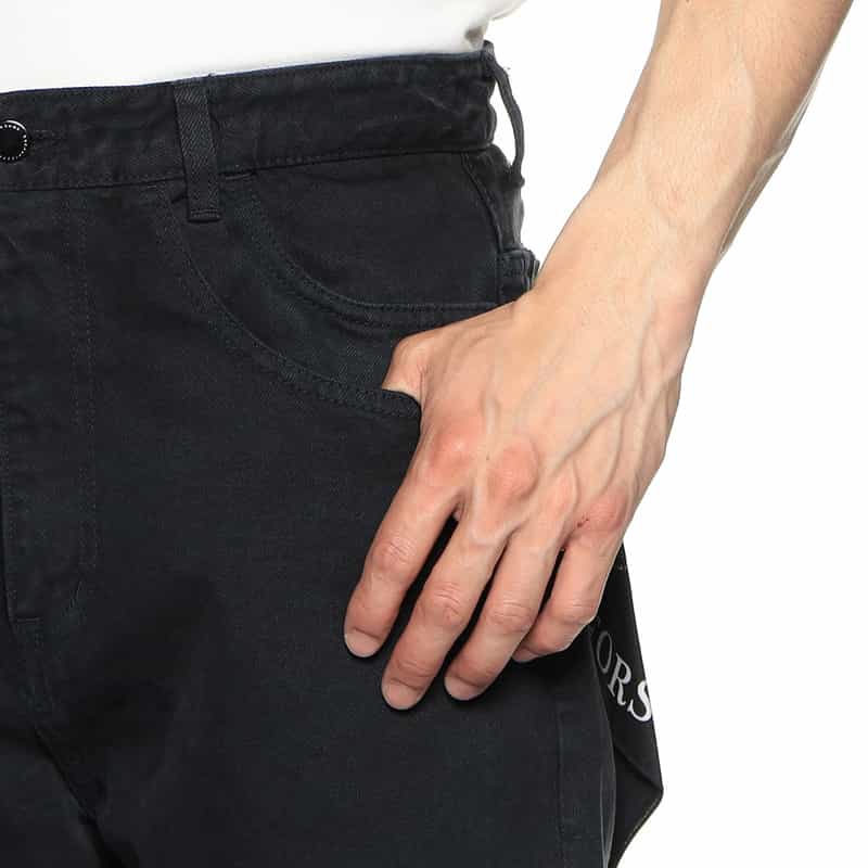 FORSOMEONE 5ポケットデニムパンツ BLACK