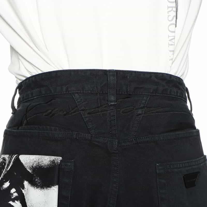 FORSOMEONE 5ポケットデニムパンツ BLACK