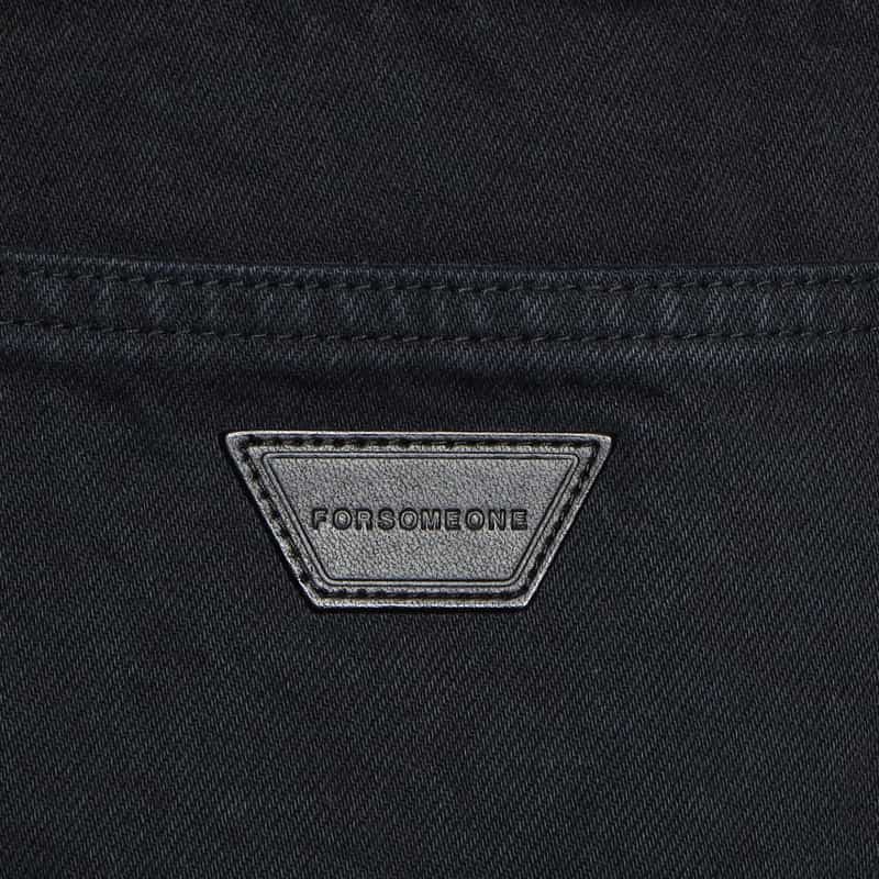 FORSOMEONE 5ポケットデニムパンツ BLACK