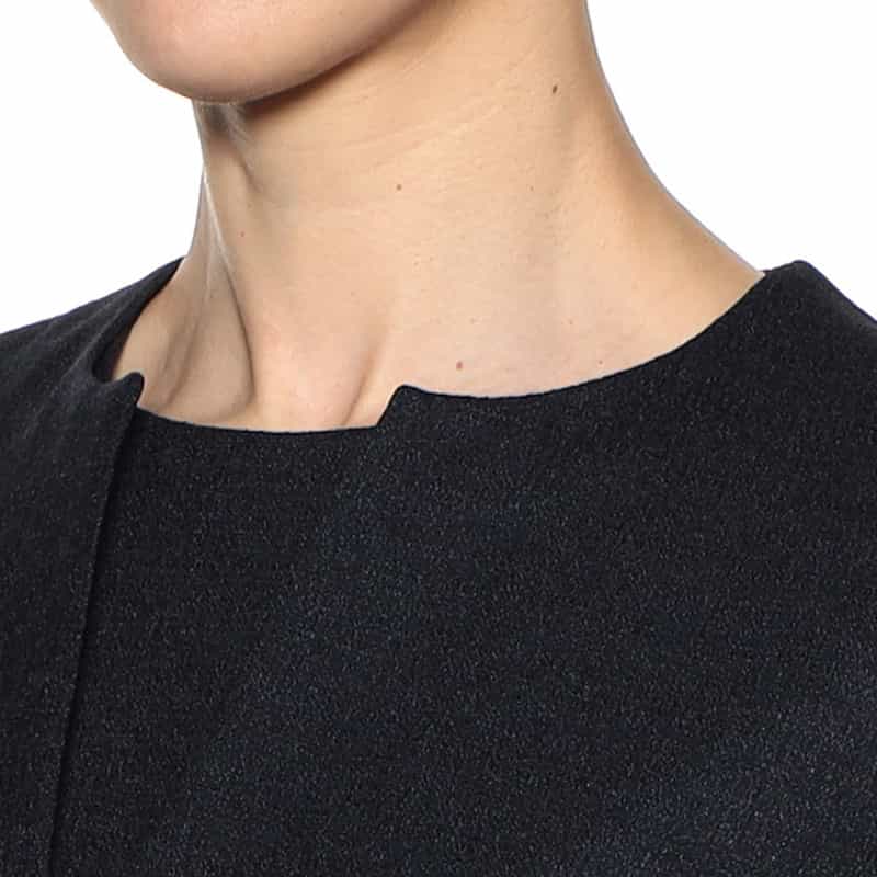 BARNEYS NEW YORK セットアップノーカラージャケット NAVY