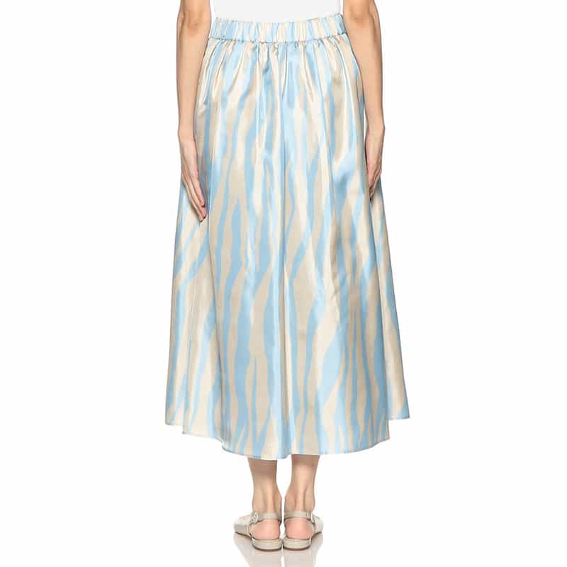 BARNEYS NEW YORK セットアッププリントスカート LIGHT BLUE