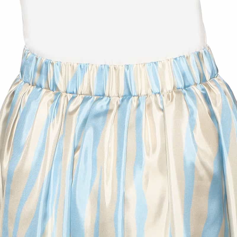 BARNEYS NEW YORK セットアッププリントスカート LIGHT BLUE