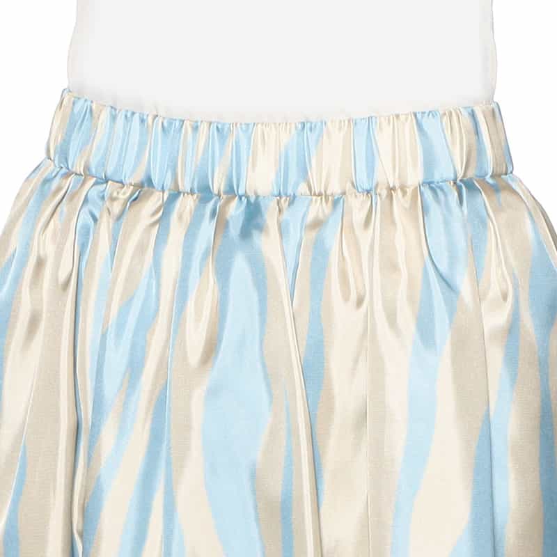 BARNEYS NEW YORK セットアッププリントスカート LIGHT BLUE