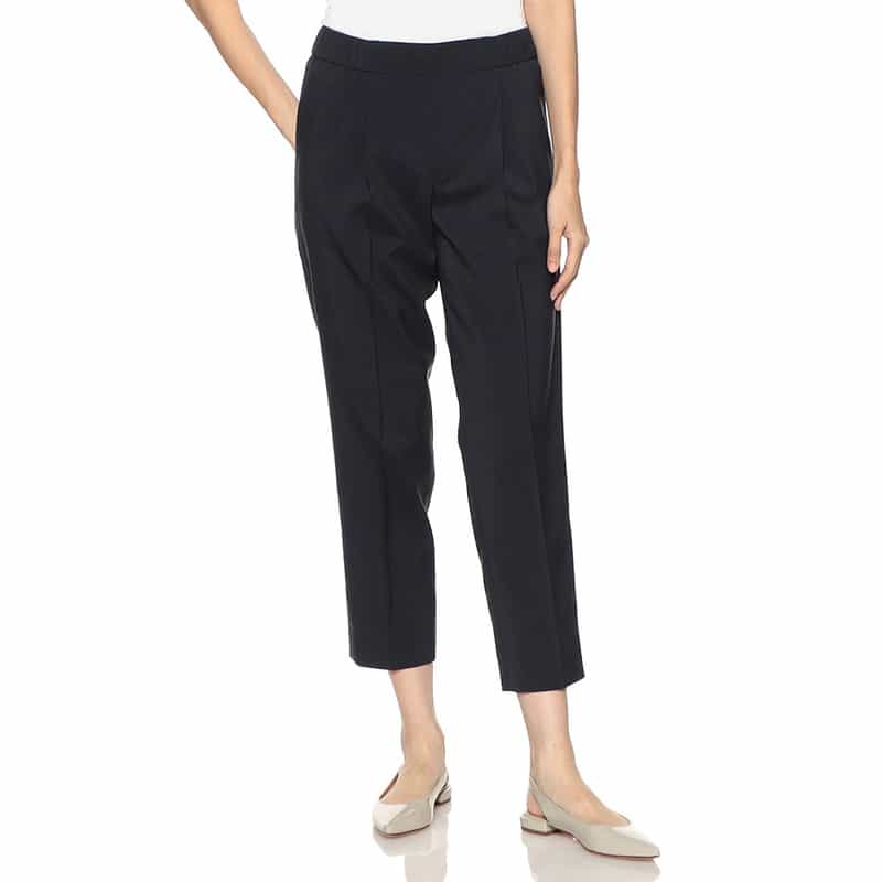 BARNEYS NEW YORK セットアップウォッシャブルテーパードパンツ NAVY