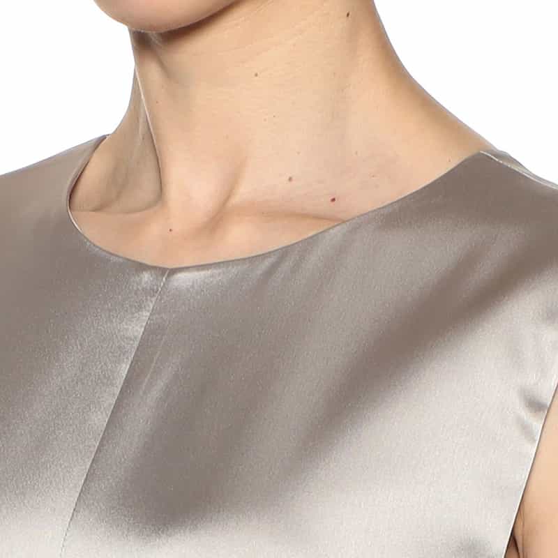 BARNEYS NEW YORK ウォッシャブルサテンライクオールインワン CHAMPAGNE