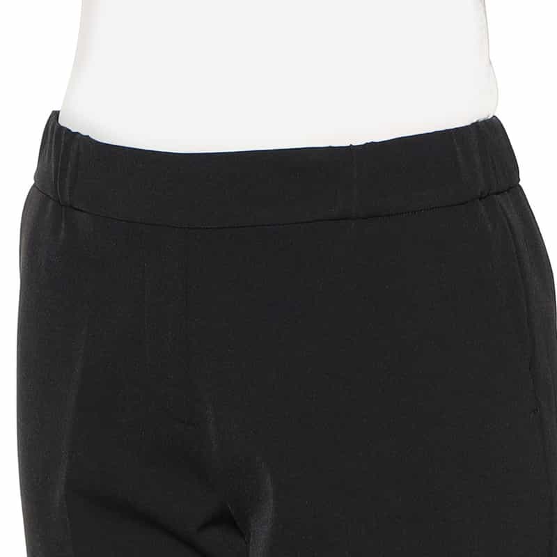 BARNEYS NEW YORK ウォッシャブルボディシェルテーパードクロップドパンツ BLACK