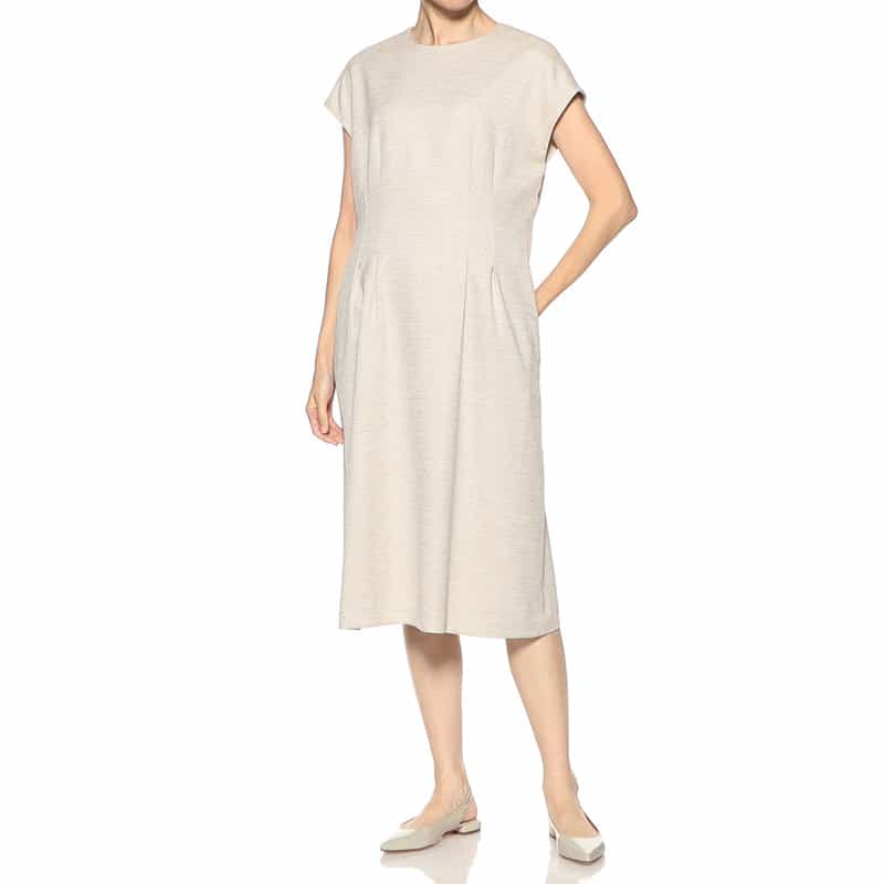 BARNEYS NEW YORK セットアップタックドレス BEIGE