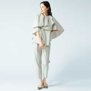 BARNEYS NEWYORK◆長袖ブラウス/FREE/コットン/WHT/2182174 ハーフスリーブカットソー（アルビニ社製コットン使用