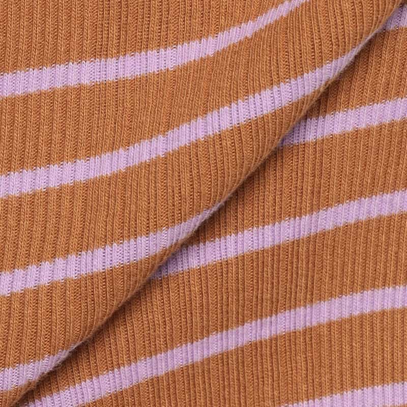 KIIRA ボーダー柄タンクトップ BROWN