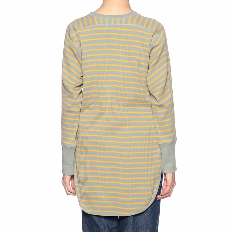 KIIRA ボーダー柄ロングスリーブTシャツ GREEN