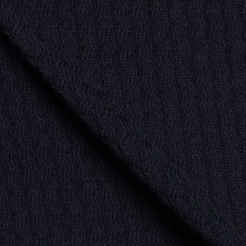 GRANSASSO フレッシュコットンニットプルオーバー NAVY