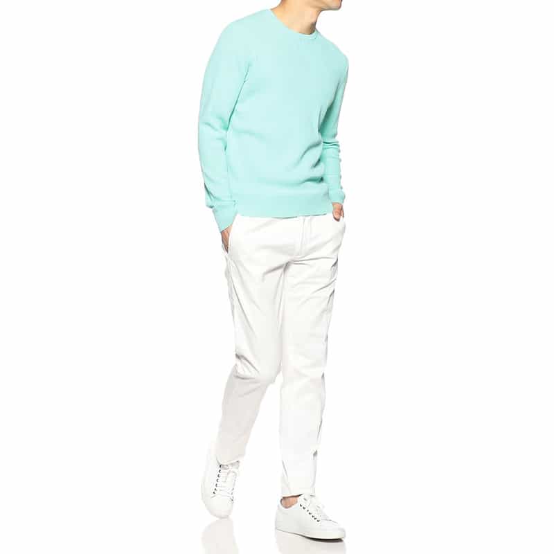 GRANSASSO フレッシュコットンニットプルオーバー TURQUOISE