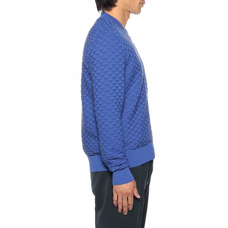 DRUMOHR ジップアップニットブルゾン BLUE