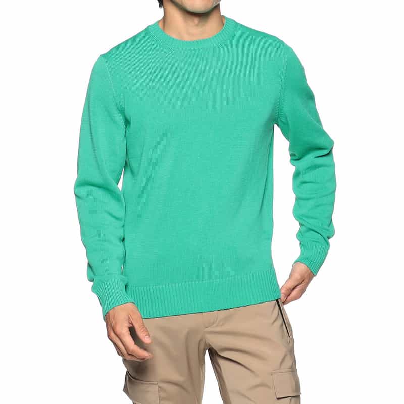 DRUMOHR コットンニットプルオーバー GREEN