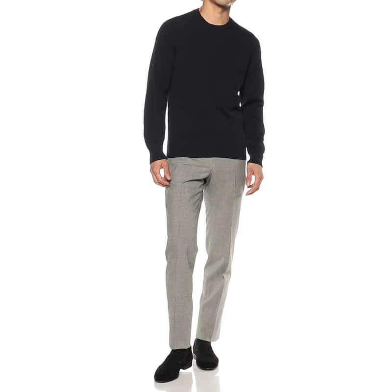 DRUMOHR コットンニットプルオーバー NAVY