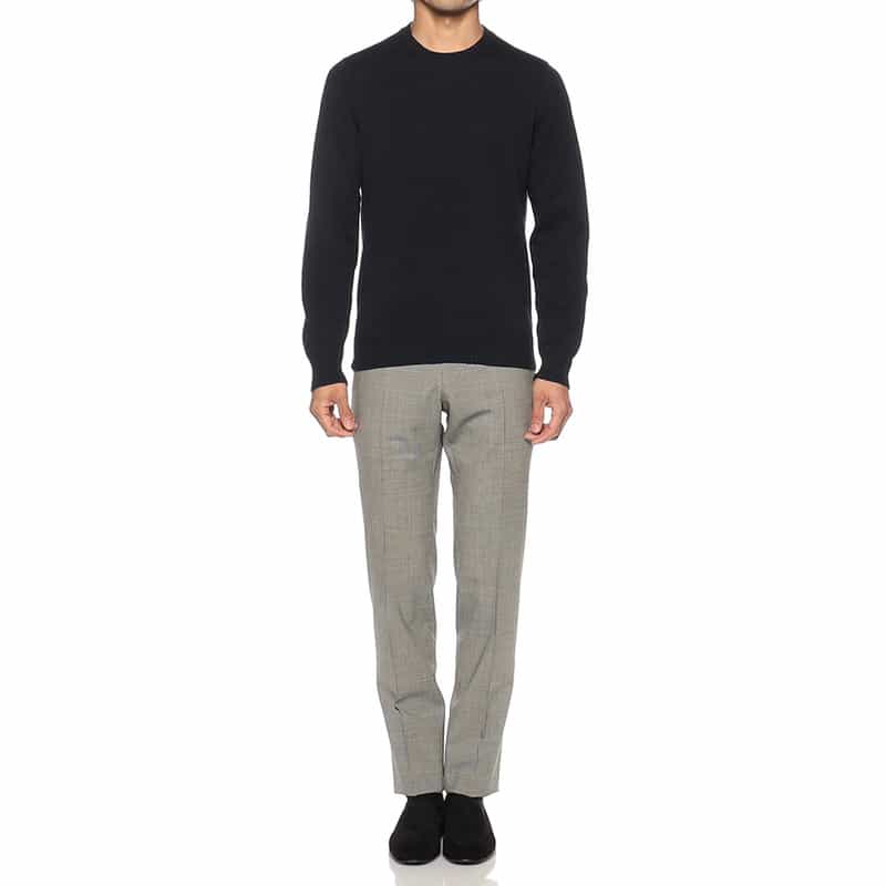 DRUMOHR コットンニットプルオーバー NAVY