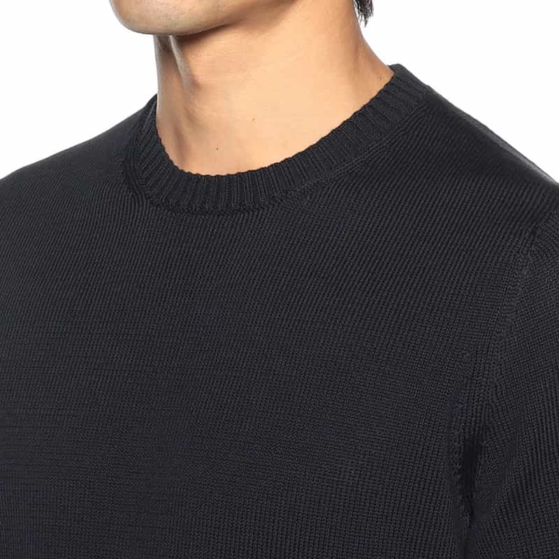 DRUMOHR コットンニットプルオーバー NAVY