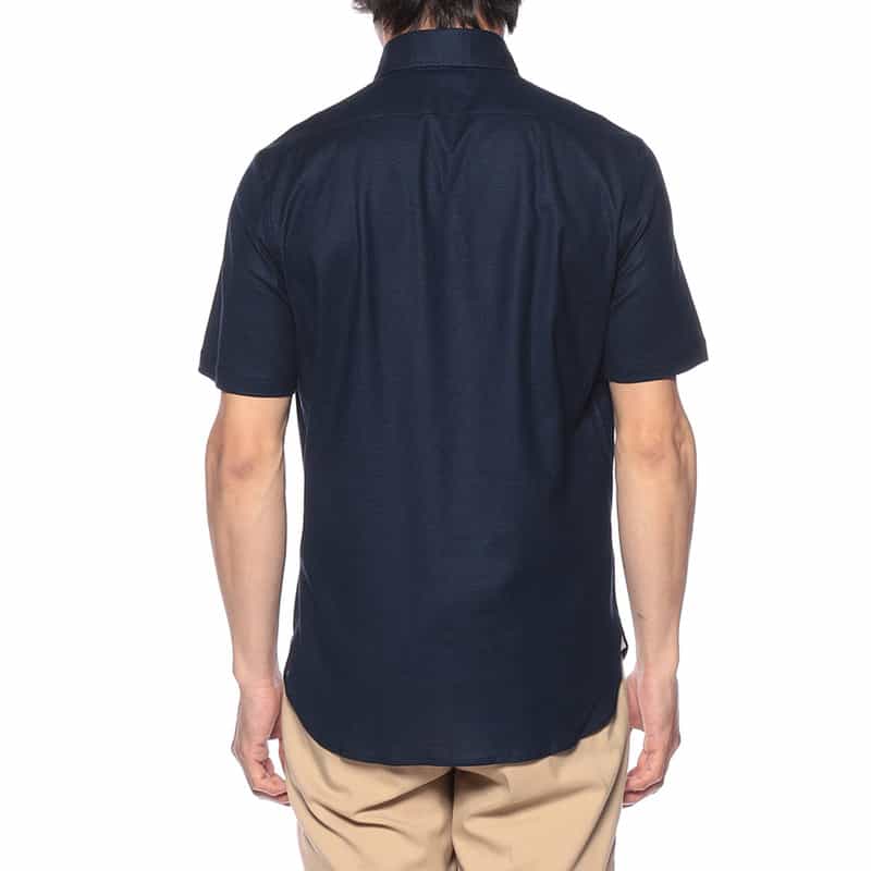 GUY ROVER 半袖ワッフルジャージーシャツ NAVY
