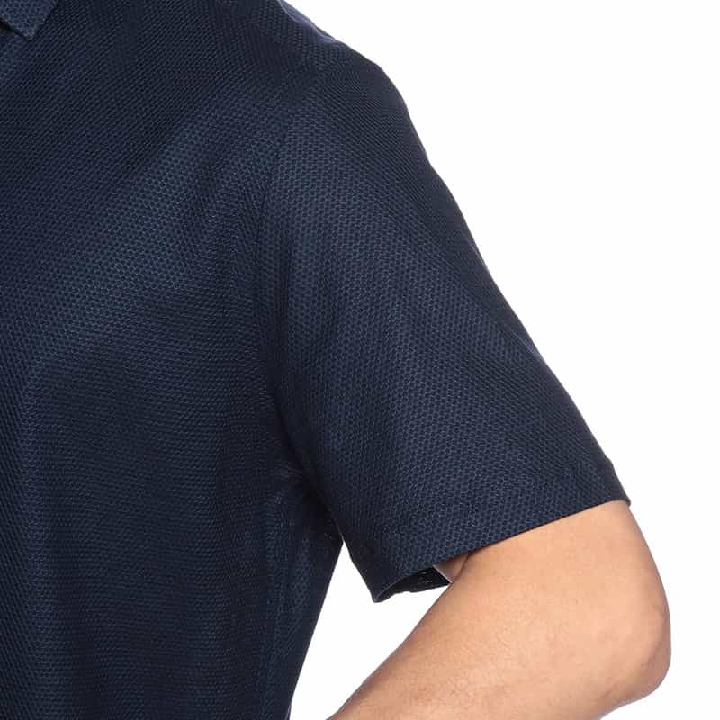 GUY ROVER 半袖ワッフルジャージーシャツ NAVY