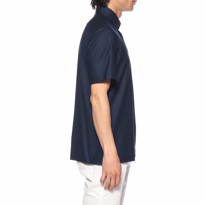 GUY ROVER ワッフルジャージーポロシャツ NAVY