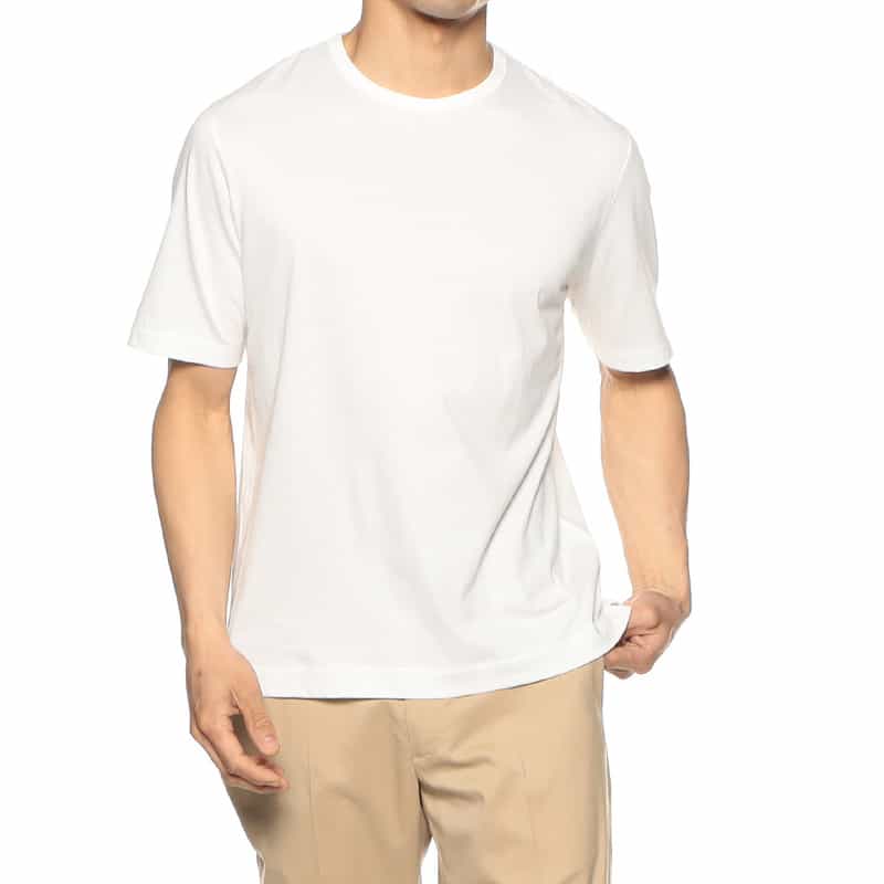 THREE DOTS ニューサンデッドジャージーTシャツ WHITE