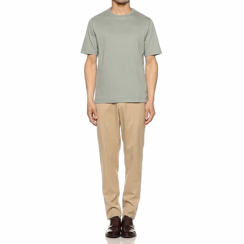 THREE DOTS ニューサンデッドジャージーTシャツ LIGHT GREEN