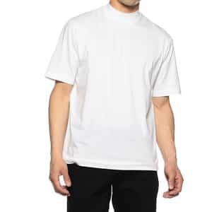 ニューサンデッドジャージーモックネックTシャツ
