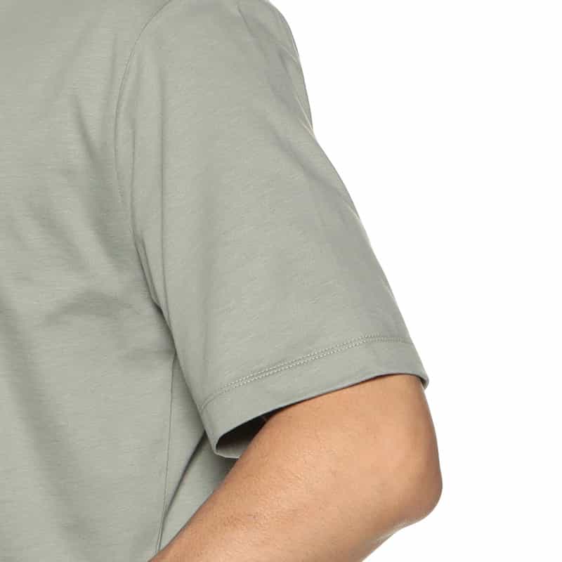THREE DOTS ニューサンデッドジャージーモックネックTシャツ LIGHT GREEN