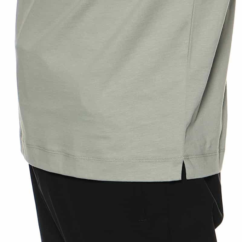 THREE DOTS ニューサンデッドジャージーモックネックTシャツ LIGHT GREEN