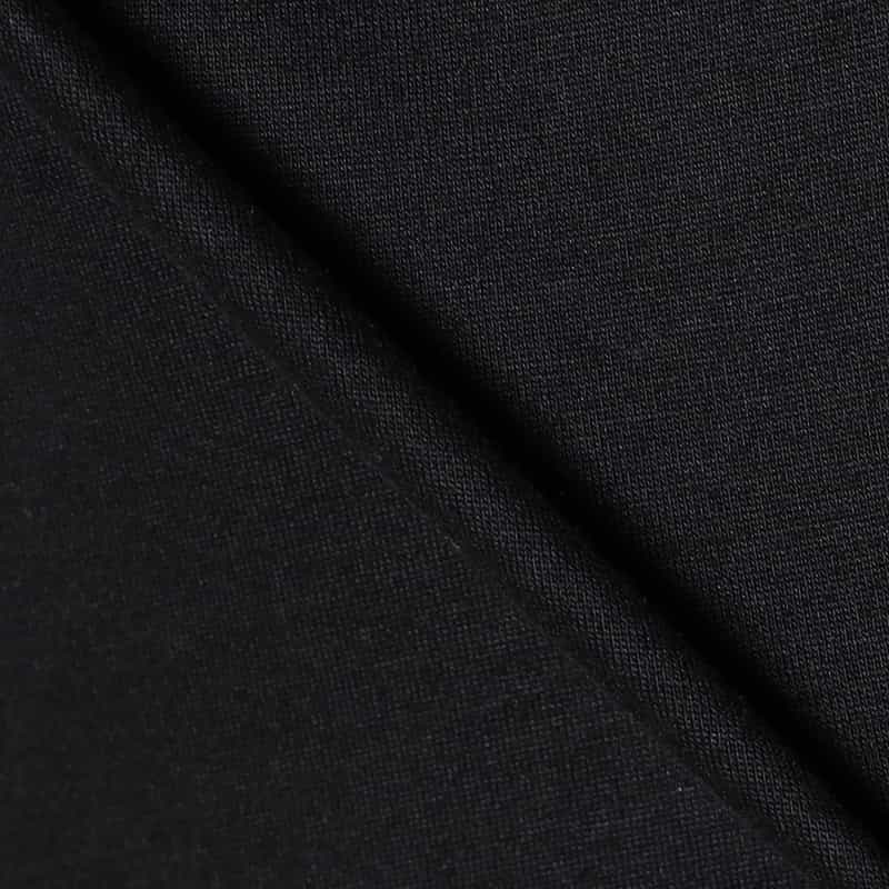THREE DOTS ニューサンデッドジャージーモックネックTシャツ BLACK