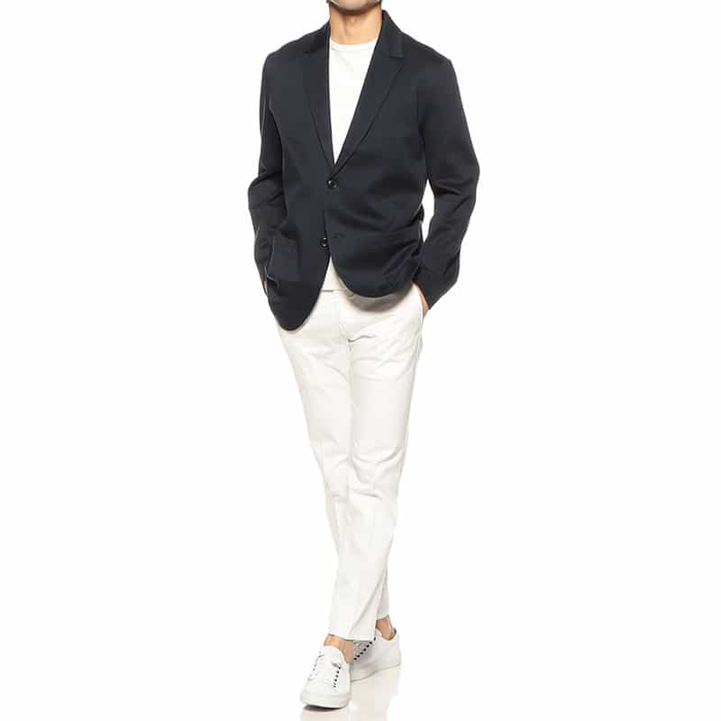 THREE DOTS ダンボールニットジャケット BLACK