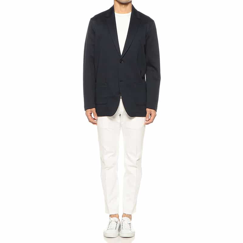 THREE DOTS ダンボールニットジャケット BLACK