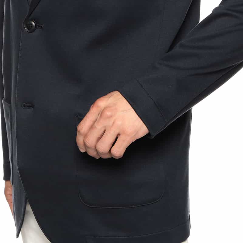 THREE DOTS ダンボールニットジャケット BLACK